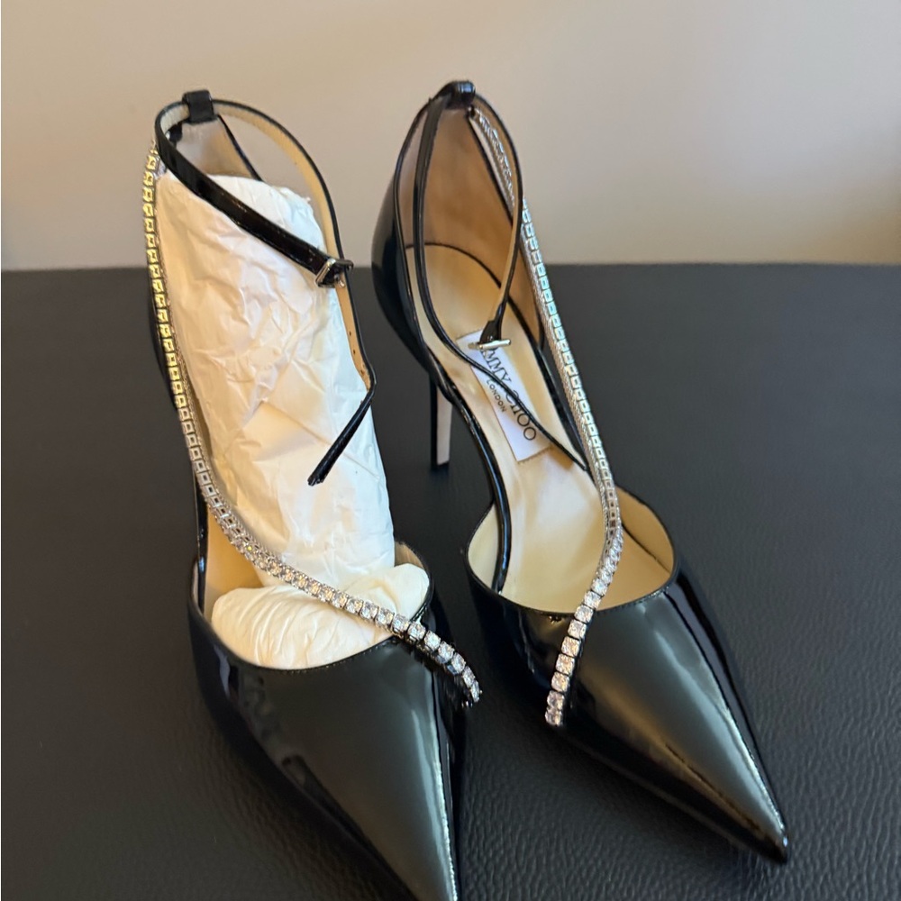 Jimmy Choo Black Patent Leather Heels